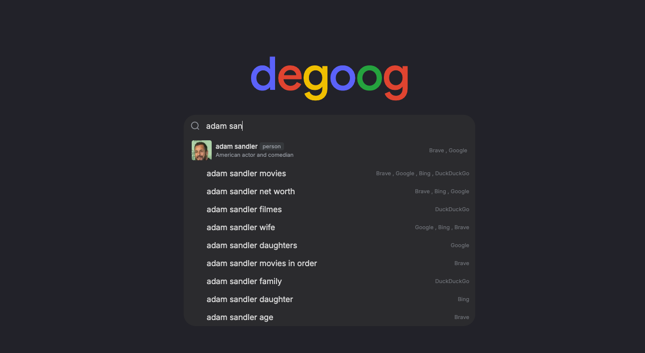 Autocomplete preview
